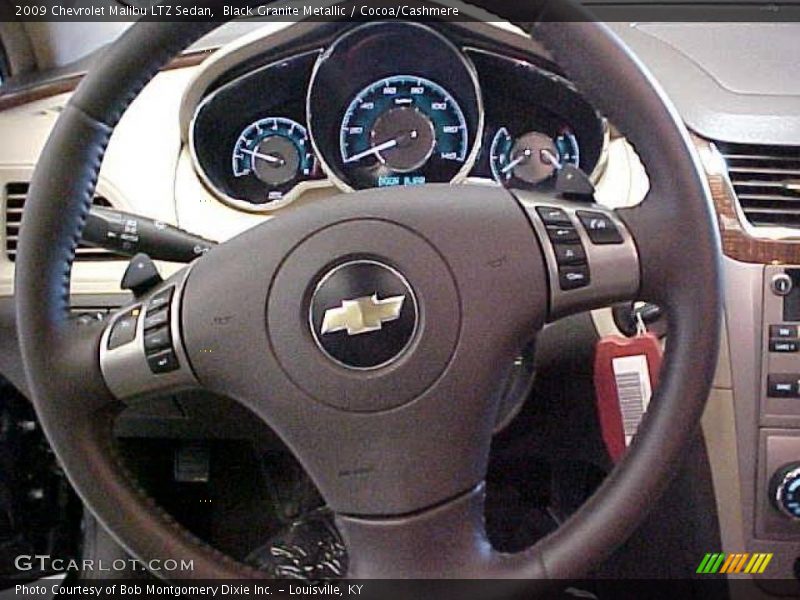 Black Granite Metallic / Cocoa/Cashmere 2009 Chevrolet Malibu LTZ Sedan