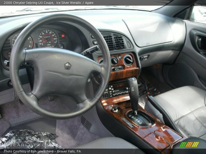 Ice Silver Metallic / Agate 2000 Chrysler Sebring LXi Coupe