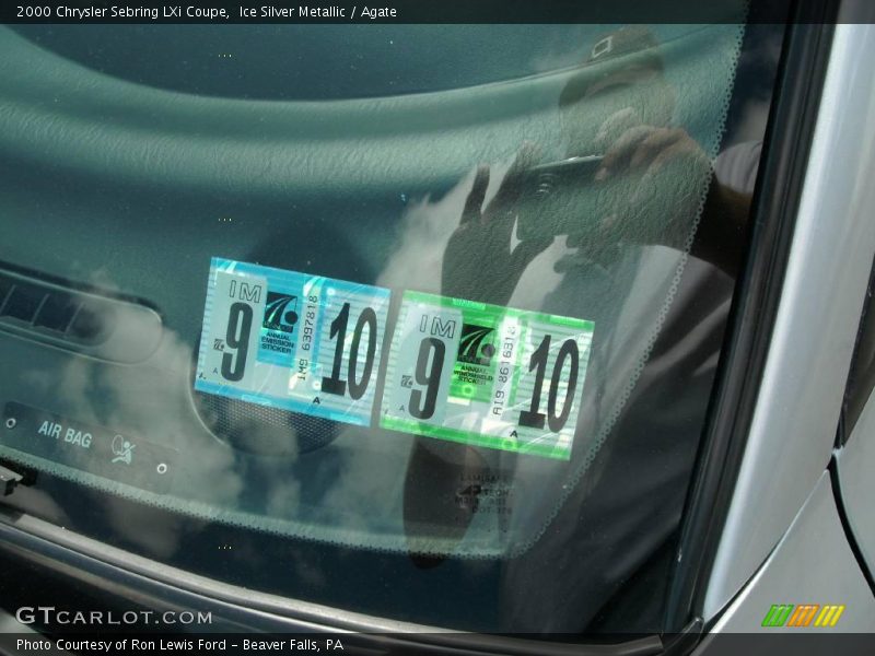 Ice Silver Metallic / Agate 2000 Chrysler Sebring LXi Coupe