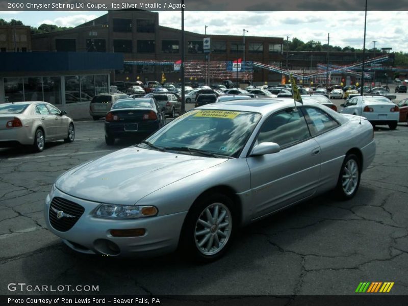 Ice Silver Metallic / Agate 2000 Chrysler Sebring LXi Coupe