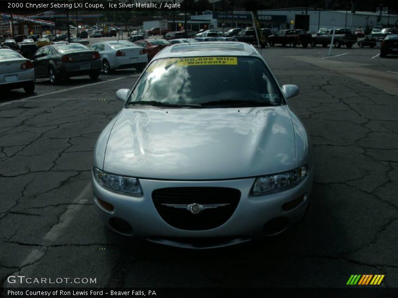 Ice Silver Metallic / Agate 2000 Chrysler Sebring LXi Coupe