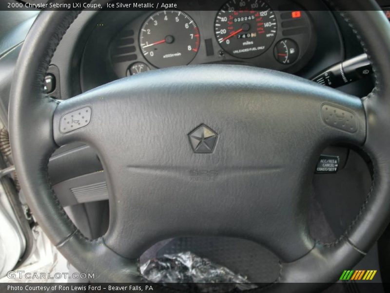 Ice Silver Metallic / Agate 2000 Chrysler Sebring LXi Coupe
