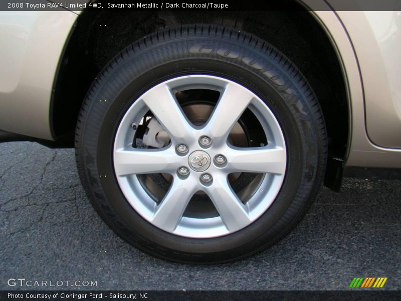 Savannah Metallic / Dark Charcoal/Taupe 2008 Toyota RAV4 Limited 4WD