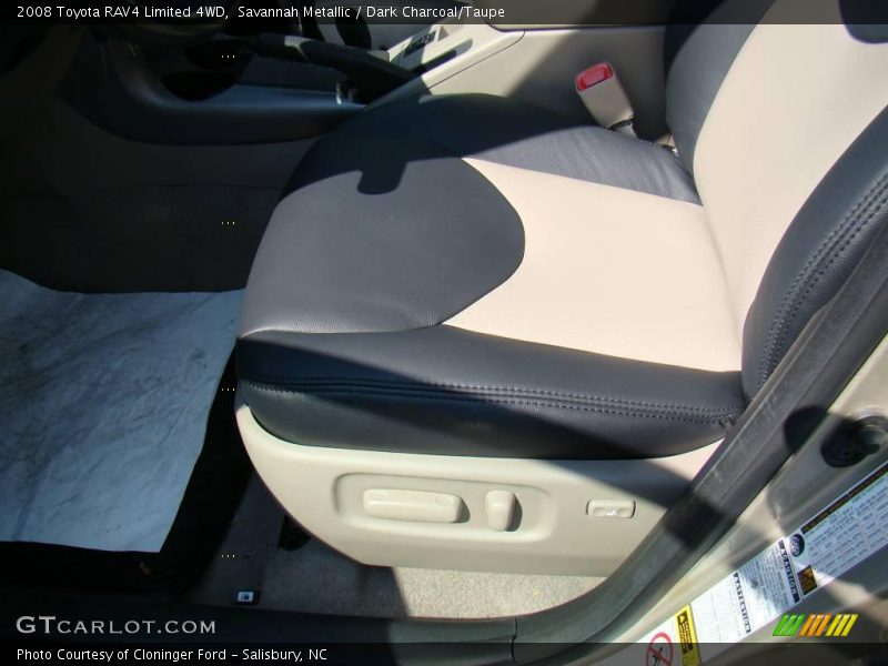 Savannah Metallic / Dark Charcoal/Taupe 2008 Toyota RAV4 Limited 4WD