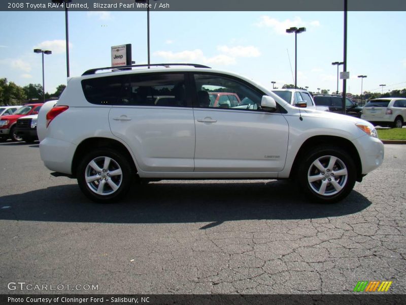 Blizzard Pearl White / Ash 2008 Toyota RAV4 Limited