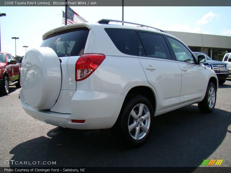 Blizzard Pearl White / Ash 2008 Toyota RAV4 Limited