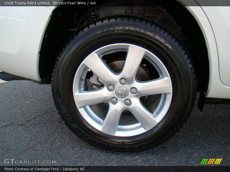 Blizzard Pearl White / Ash 2008 Toyota RAV4 Limited