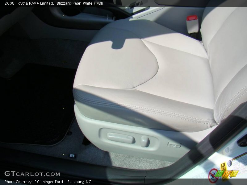 Blizzard Pearl White / Ash 2008 Toyota RAV4 Limited