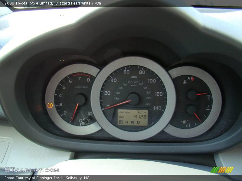 Blizzard Pearl White / Ash 2008 Toyota RAV4 Limited