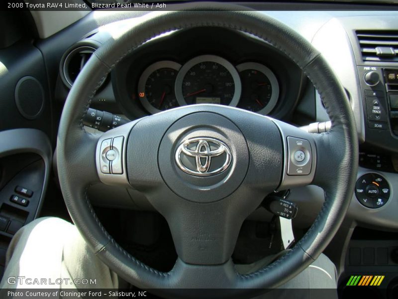 Blizzard Pearl White / Ash 2008 Toyota RAV4 Limited