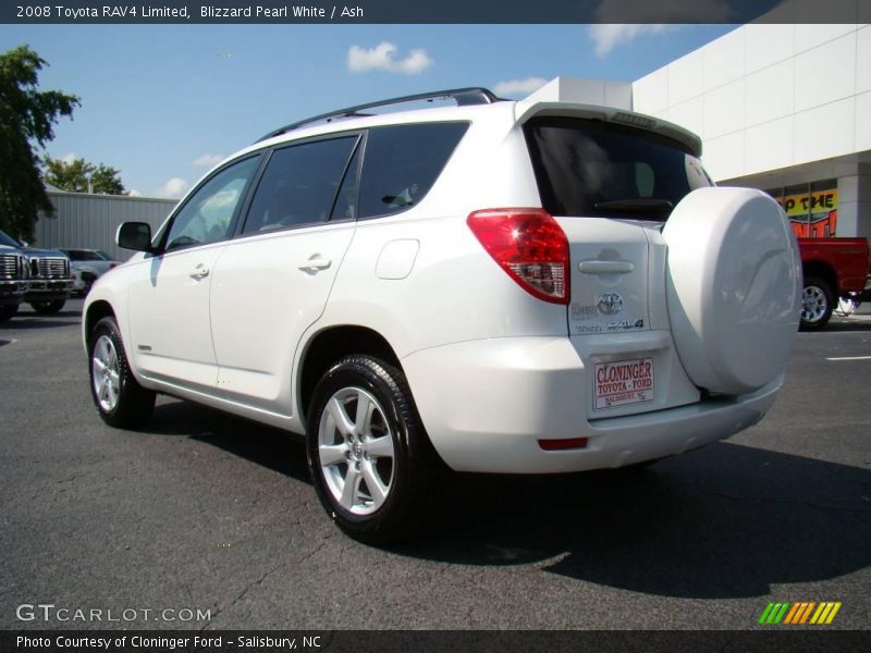 Blizzard Pearl White / Ash 2008 Toyota RAV4 Limited