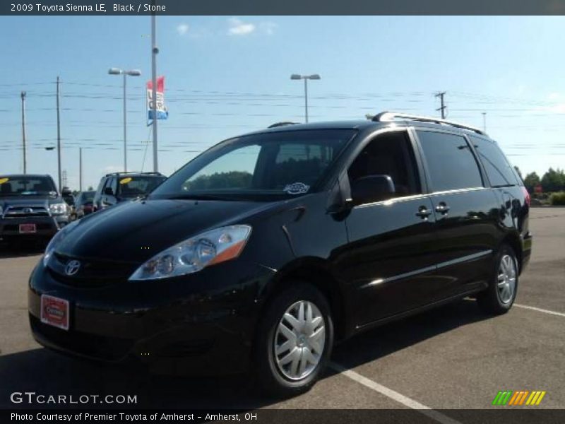 Black / Stone 2009 Toyota Sienna LE