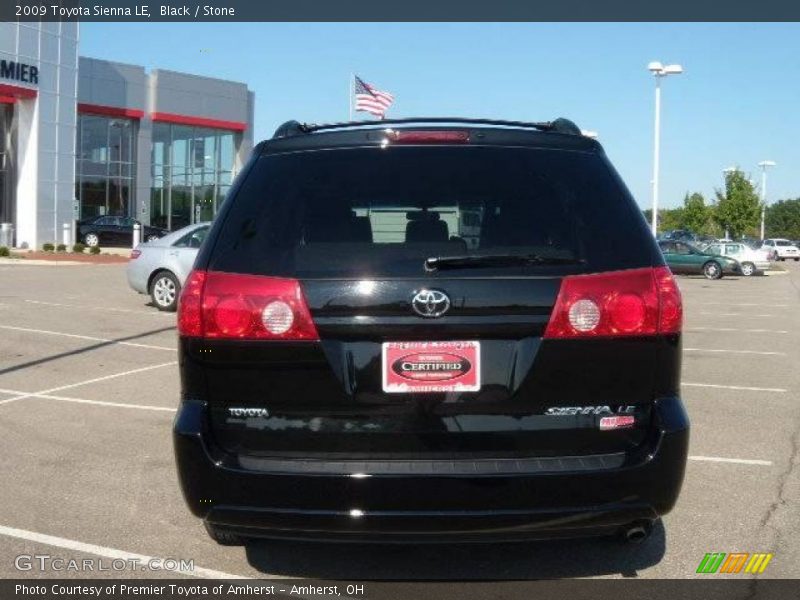 Black / Stone 2009 Toyota Sienna LE