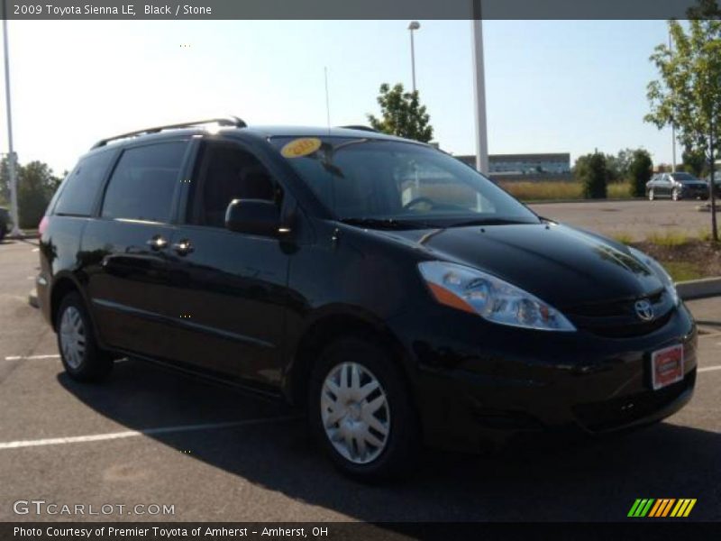Black / Stone 2009 Toyota Sienna LE