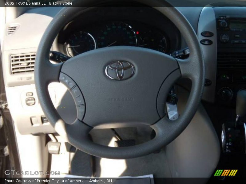 Black / Stone 2009 Toyota Sienna LE