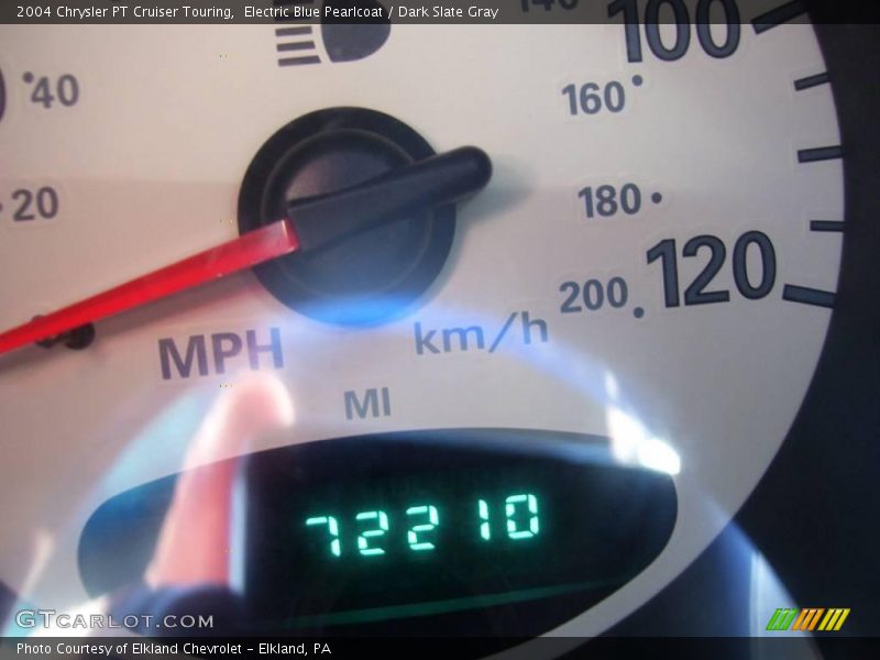 Electric Blue Pearlcoat / Dark Slate Gray 2004 Chrysler PT Cruiser Touring