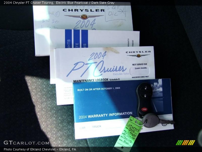 Electric Blue Pearlcoat / Dark Slate Gray 2004 Chrysler PT Cruiser Touring