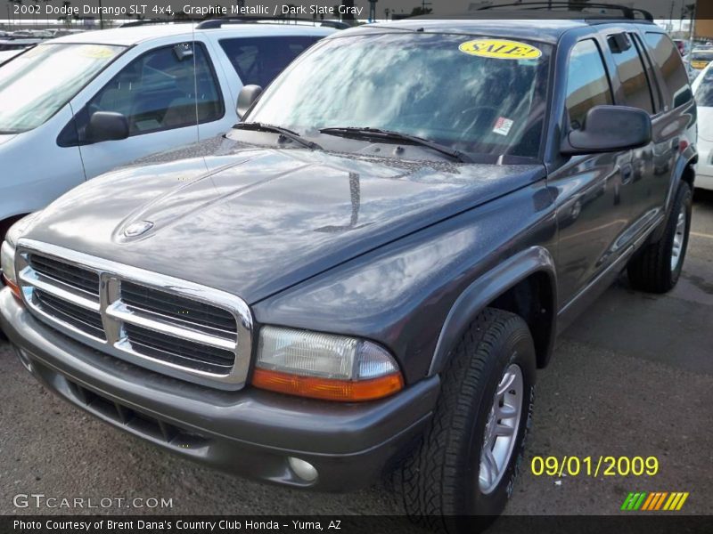 Graphite Metallic / Dark Slate Gray 2002 Dodge Durango SLT 4x4