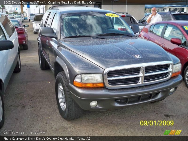 Graphite Metallic / Dark Slate Gray 2002 Dodge Durango SLT 4x4