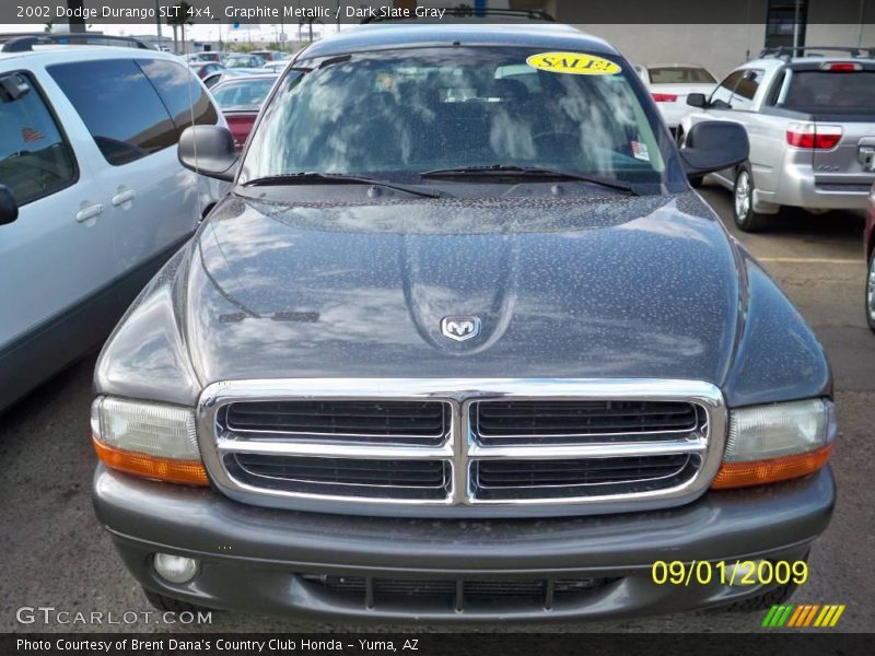 Graphite Metallic / Dark Slate Gray 2002 Dodge Durango SLT 4x4