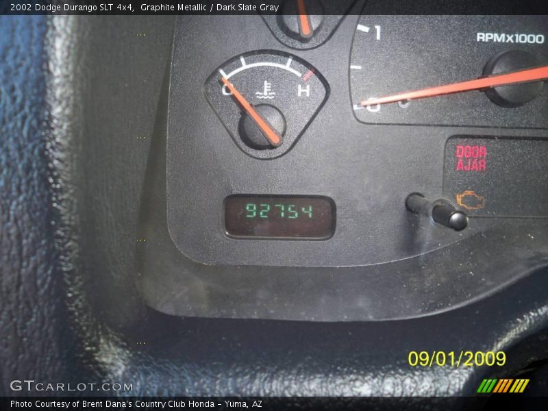 Graphite Metallic / Dark Slate Gray 2002 Dodge Durango SLT 4x4