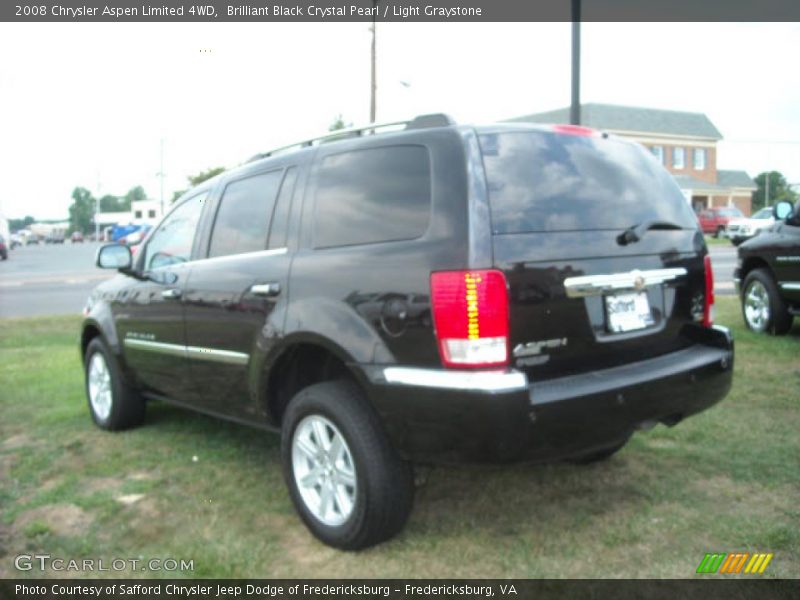 Brilliant Black Crystal Pearl / Light Graystone 2008 Chrysler Aspen Limited 4WD