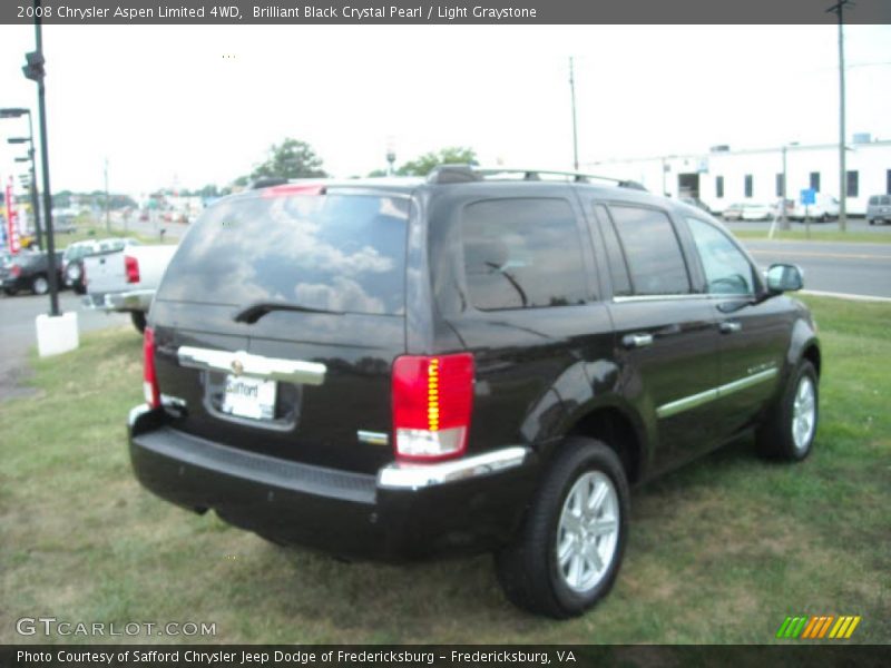Brilliant Black Crystal Pearl / Light Graystone 2008 Chrysler Aspen Limited 4WD