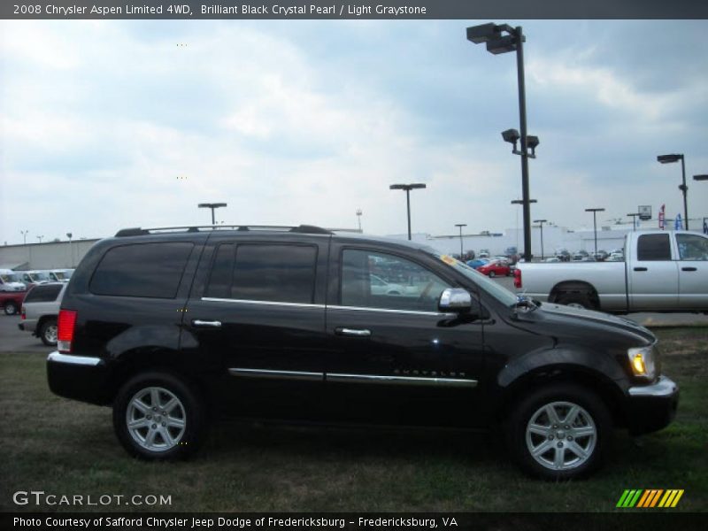 Brilliant Black Crystal Pearl / Light Graystone 2008 Chrysler Aspen Limited 4WD