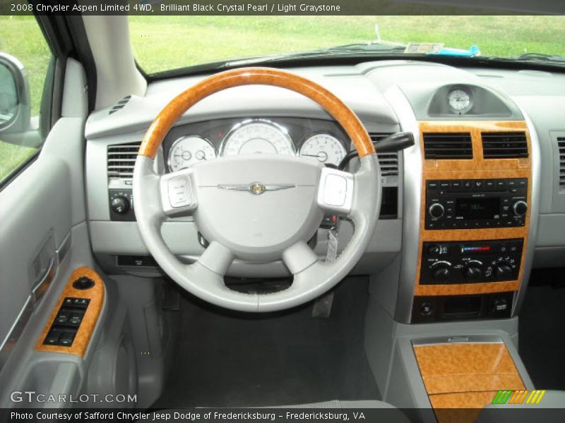 Brilliant Black Crystal Pearl / Light Graystone 2008 Chrysler Aspen Limited 4WD