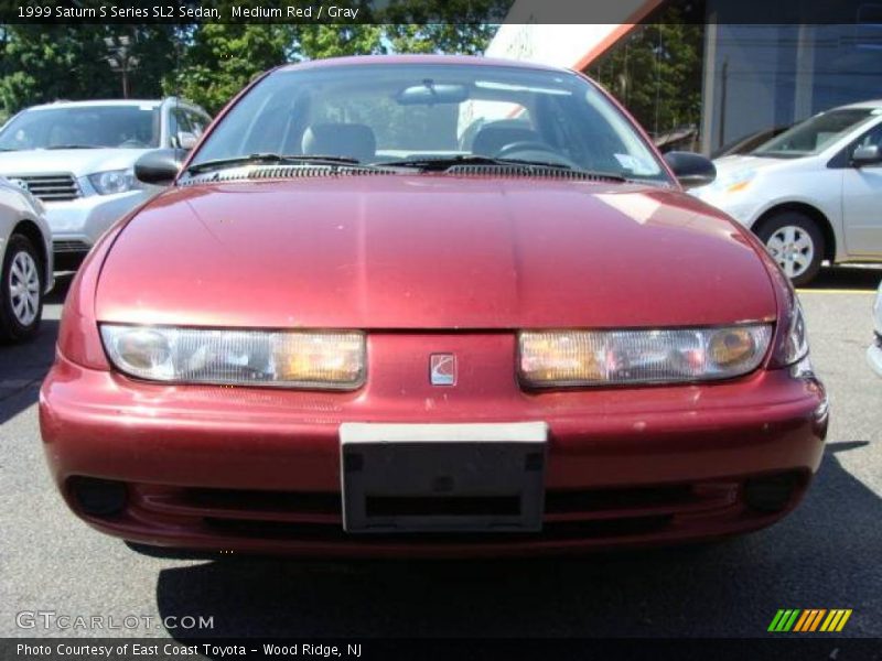 Medium Red / Gray 1999 Saturn S Series SL2 Sedan