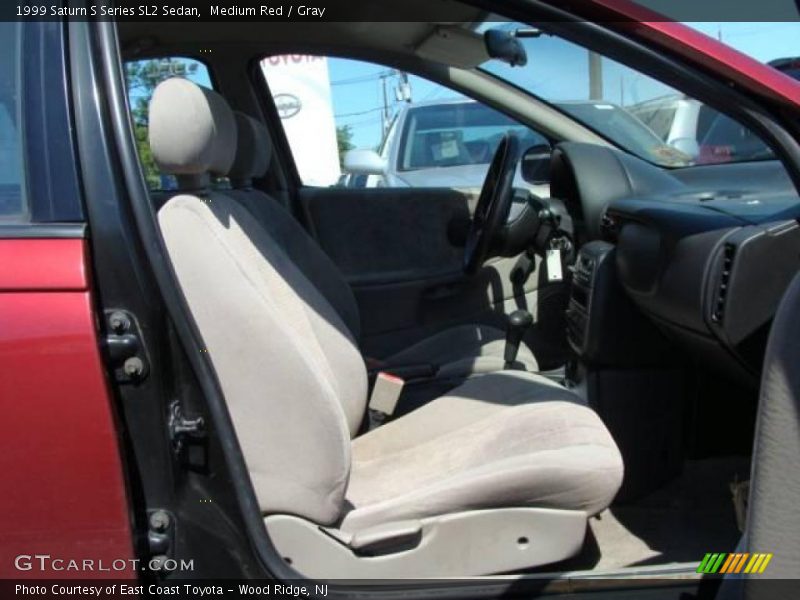 Medium Red / Gray 1999 Saturn S Series SL2 Sedan
