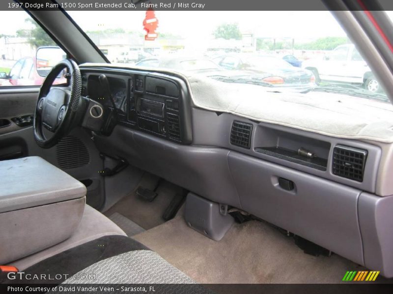 Flame Red / Mist Gray 1997 Dodge Ram 1500 Sport Extended Cab