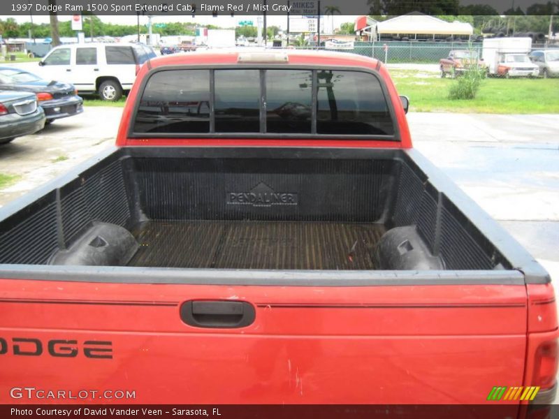 Flame Red / Mist Gray 1997 Dodge Ram 1500 Sport Extended Cab