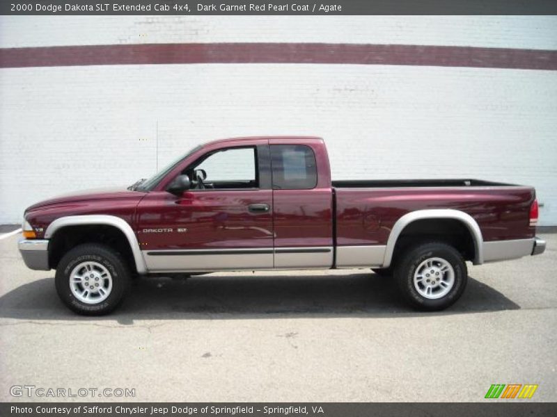 Dark Garnet Red Pearl Coat / Agate 2000 Dodge Dakota SLT Extended Cab 4x4