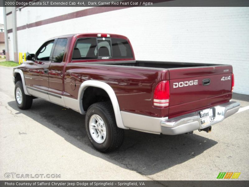 Dark Garnet Red Pearl Coat / Agate 2000 Dodge Dakota SLT Extended Cab 4x4