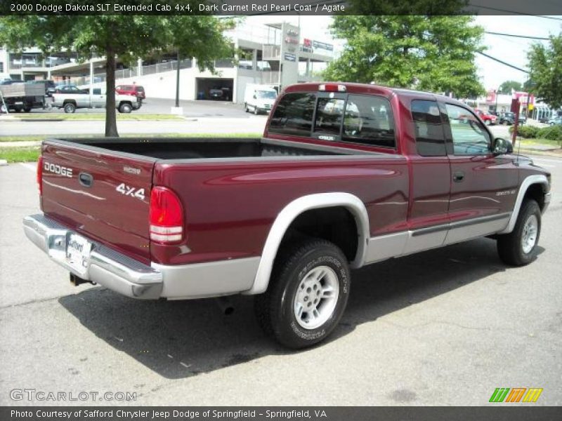 Dark Garnet Red Pearl Coat / Agate 2000 Dodge Dakota SLT Extended Cab 4x4
