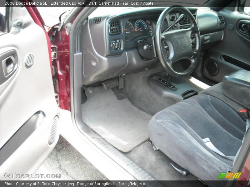 Dark Garnet Red Pearl Coat / Agate 2000 Dodge Dakota SLT Extended Cab 4x4