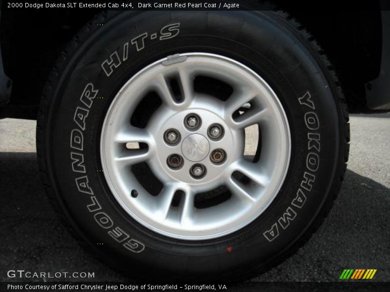 Dark Garnet Red Pearl Coat / Agate 2000 Dodge Dakota SLT Extended Cab 4x4