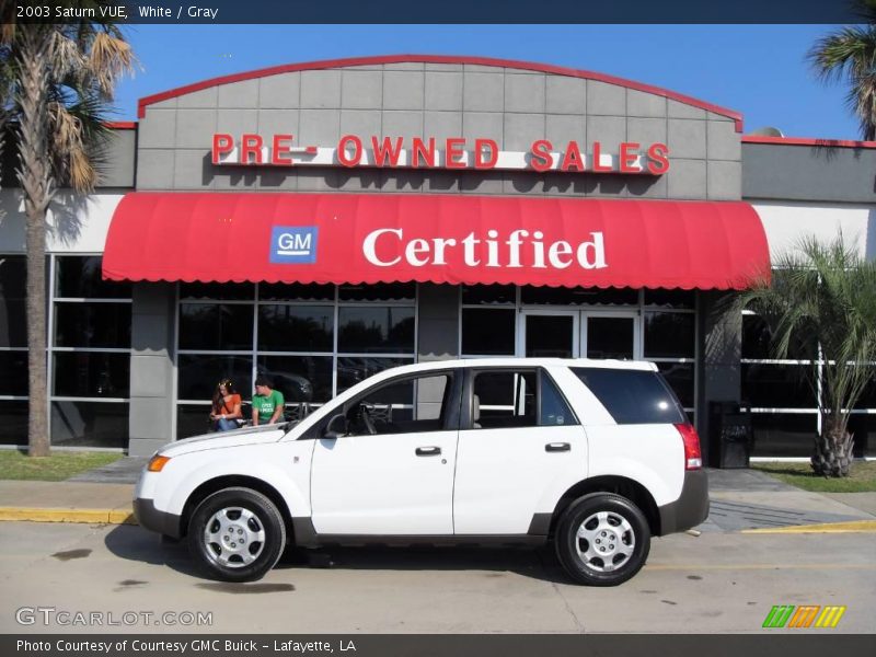 White / Gray 2003 Saturn VUE