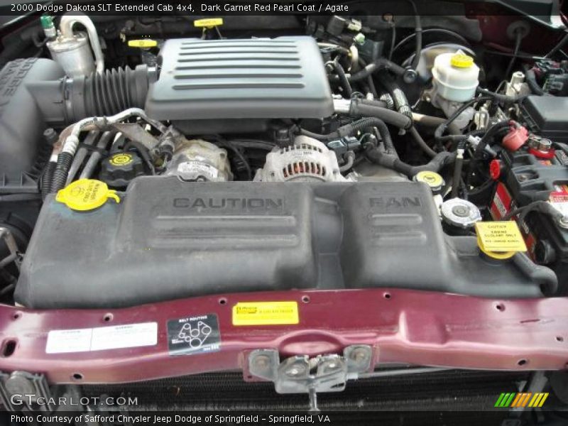 Dark Garnet Red Pearl Coat / Agate 2000 Dodge Dakota SLT Extended Cab 4x4