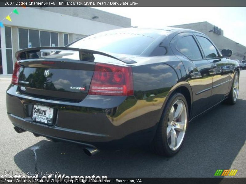 Brilliant Black Crystal Pearl / Dark Slate Gray 2007 Dodge Charger SRT-8