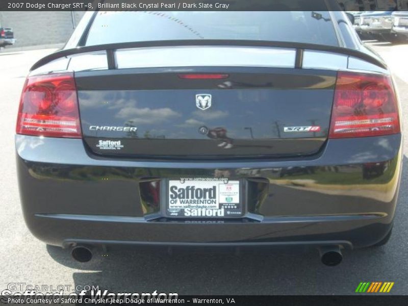 Brilliant Black Crystal Pearl / Dark Slate Gray 2007 Dodge Charger SRT-8