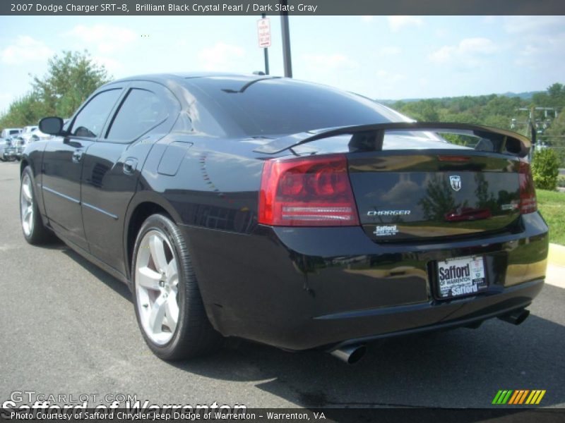 Brilliant Black Crystal Pearl / Dark Slate Gray 2007 Dodge Charger SRT-8
