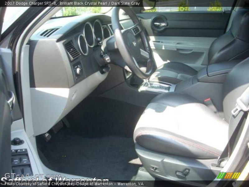 Brilliant Black Crystal Pearl / Dark Slate Gray 2007 Dodge Charger SRT-8