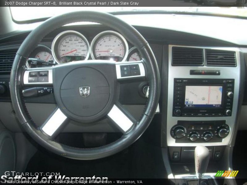 Brilliant Black Crystal Pearl / Dark Slate Gray 2007 Dodge Charger SRT-8
