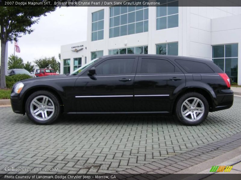 Brilliant Black Crystal Pearl / Dark Slate Gray/Light Graystone 2007 Dodge Magnum SXT