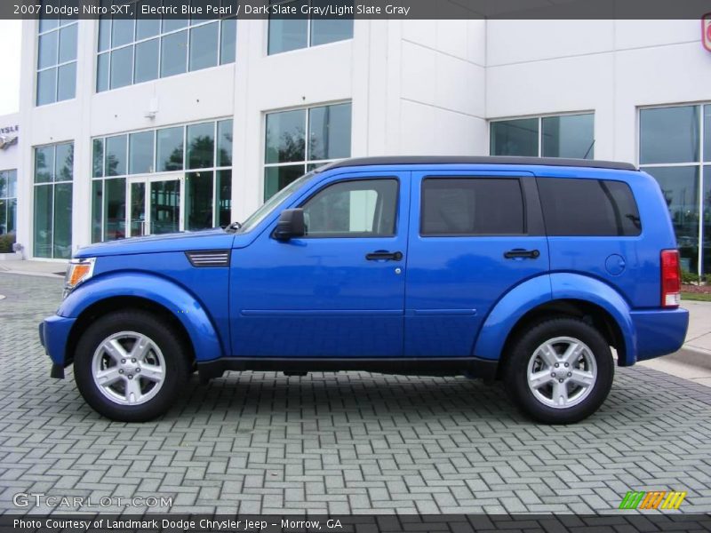 Electric Blue Pearl / Dark Slate Gray/Light Slate Gray 2007 Dodge Nitro SXT