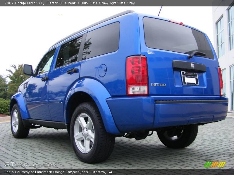 Electric Blue Pearl / Dark Slate Gray/Light Slate Gray 2007 Dodge Nitro SXT