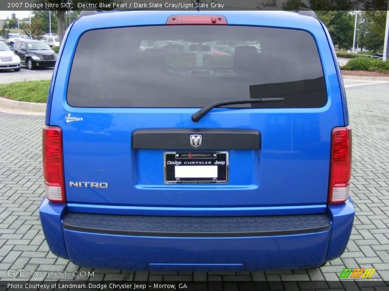Electric Blue Pearl / Dark Slate Gray/Light Slate Gray 2007 Dodge Nitro SXT