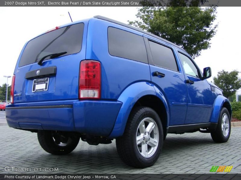 Electric Blue Pearl / Dark Slate Gray/Light Slate Gray 2007 Dodge Nitro SXT